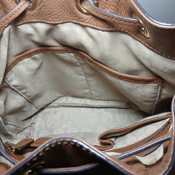 Michael Kors Tan Leather Fringe Shoulder Bag - Picture 7 of 7
